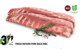 Coppa's Fresh Market FRESH ONTARIO PORK BACK RIBS offer
