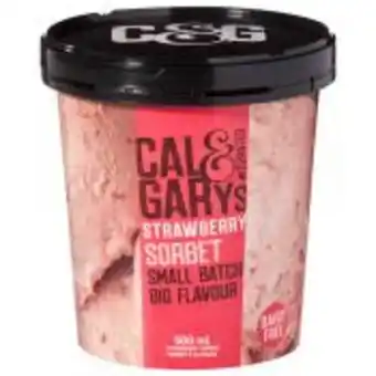 Calgary Co-op Cal & gary's strawberry sorbet offer
