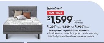 Sleep Country Beautyrest imperial elton mattress offer
