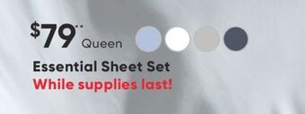 Sleep Country Essential sheet set offer