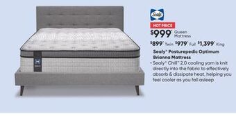 Sleep Country Sealy® posturepedic optimum brianna mattress offer