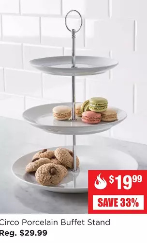 Kitchen Stuff Plus Circo porcelain buffet stand offer