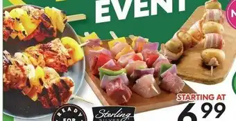 Sobeys STERLING SILVER Fresh Beef Top Sirloin, Boneless, Skinless Chicken Breast or Thigh,Pork Tenderloin,Potato and Bacon 15.41/kg offer