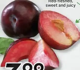 Sobeys Black Plums product. of USA no 1 grade 8.80/kg offer