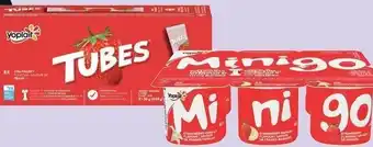 Sobeys YOPLAIT Minigo 6 pk or Yogurt Tubes 8 pk offer