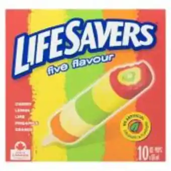 Calgary Co-op Nestle lifesavers ice pops offer