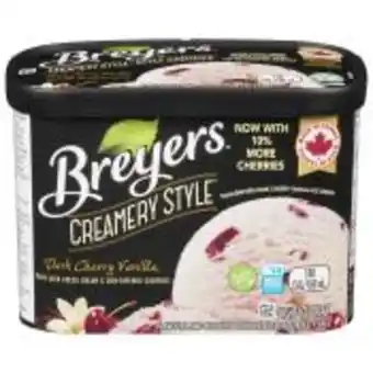 Calgary Co-op Breyers creamery style dark cherry vanilla ice cream offer