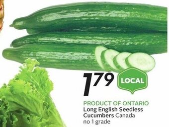 Sobeys Long English Seedless Cucumbers offer
