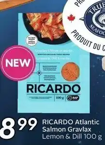 Sobeys RICARDO Atlantic Salmon Gravlax Lemon & Dill 100 g offer