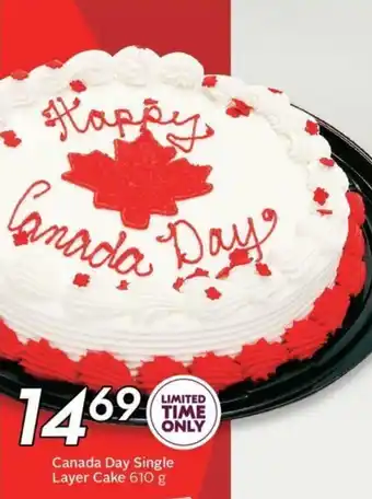 Sobeys Canada Day Single Layer Cake 610 g offer