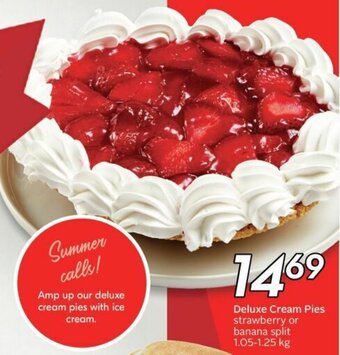 Sobeys Deluxe Cream Pies strawberry or banana split 1.05-1.25 kg offer