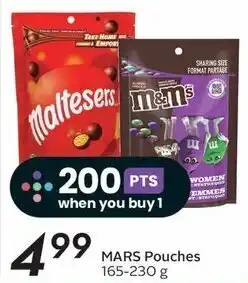 Sobeys MARS Pouches 165-230 g offer