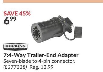 Princess Auto 7: 4-way trailer-end adapter offer