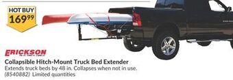 Princess Auto Collapsible hitch-mount truck bed extender offer
