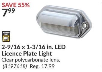 Princess Auto 2-9/16 x 1-3/16 in. led licence plate light offer
