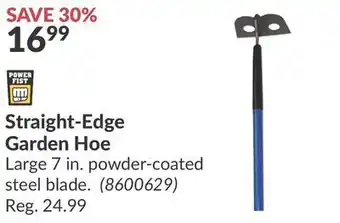 Princess Auto Straight-edge garden hoe offer