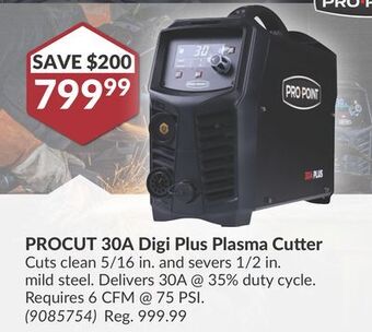 Princess Auto Procut 30a digi plus plasma cutter cuts offer