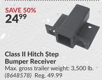 Princess Auto Class ii hitch step bumper receiver offer