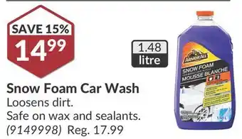 Princess Auto Snow foam car wash offer