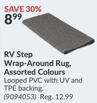 Princess Auto Rv step wrap-around rug offer