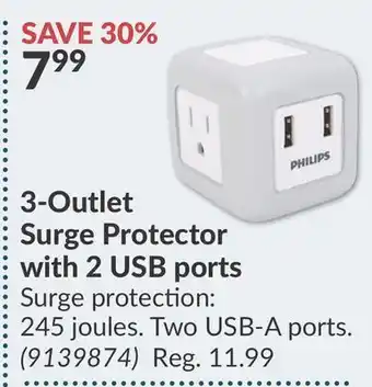 Princess Auto 3-outlet surge protector offer