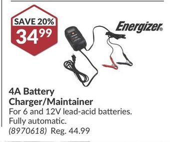 Princess Auto 4a battery charger/maintainer offer