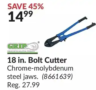 Princess Auto Grip 18 in. bolt cutter offer