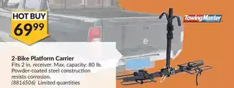 Princess Auto Towing master 2-bike platform carrier offer