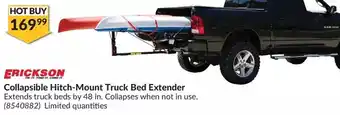 Princess Auto Erickson collapsible hitch-mount truck bed extender offer