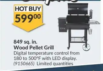 Princess Auto 849 sq. in. Wood Pellet Grill offer