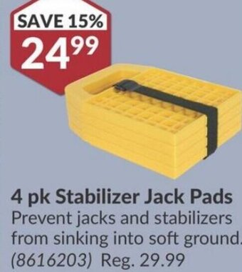 Princess Auto Camco 4 pk Stabilizer Jack Pads offer