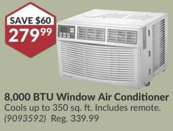 Princess Auto 8,000 BTU Window Air Conditioner offer