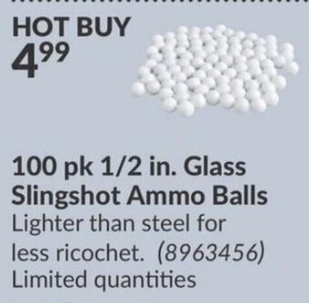 Princess Auto 100 pk 1/2 in. Glass Slingshot Ammo Balls offer