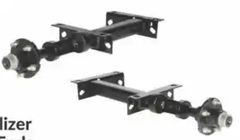 Princess Auto 2,000 lb Equalizer Torsion Axle Ends Bolt pattern:5 on 4-1/2 in.Built-in rubber cushioning. offer