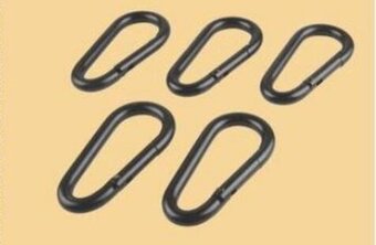 Princess Auto 5 pc Black Plated Carabiner Set offer