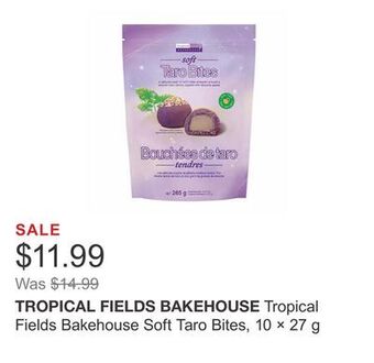 Costco Tropical fields bakehouse soft taro bites, 10 × 27 g offer