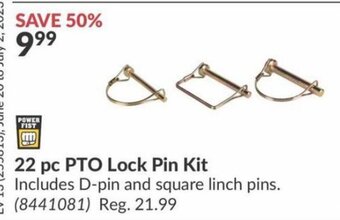 Princess Auto 22 pc PTO Lock Pin Kit offer