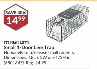 Princess Auto MAGNUM Small 1-Door Live Trap offer