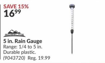 Princess Auto 5 in. Rain Gauge offer