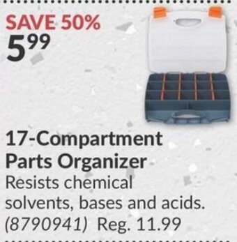 Princess Auto 17-Compartment Parts Organizer offer