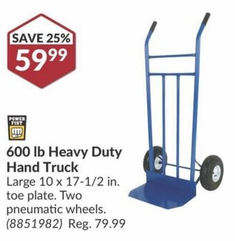 Princess Auto 600 lb Heavy Duty Hand Truck offer