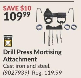 Princess Auto Drill Press Mortising Attachment offer