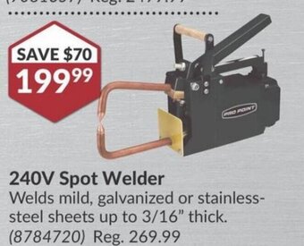 Princess Auto 240V Spot Welder offer