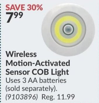 Princess Auto Wireless Motion-Activated Sensor COB Light offer