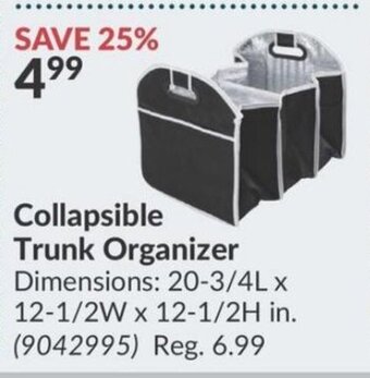 Princess Auto Collapsible Trunk Organizer offer