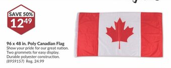 Princess Auto 96 x 48 in. Poly Canadian Flag offer
