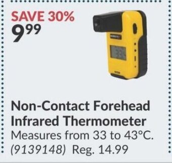 Princess Auto Non-Contact Forehead Infrared Thermometer offer