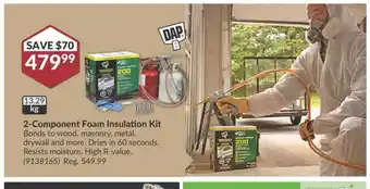 Princess Auto 2-Component Foam Insulation Kit drywall and more. Dries in 60 seconds. Resists moisture. High R-value. (9138165) Reg. 549.99 offer