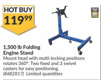 Princess Auto 1,500 lb Folding Engine Stand offer