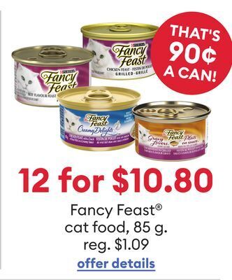 Petsmart Fancy feast® cat food offer